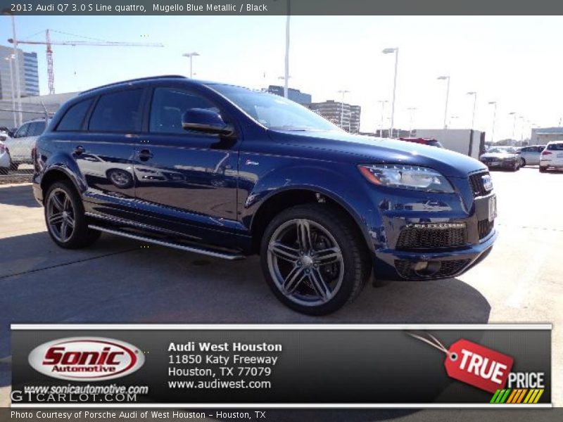 Mugello Blue Metallic / Black 2013 Audi Q7 3.0 S Line quattro