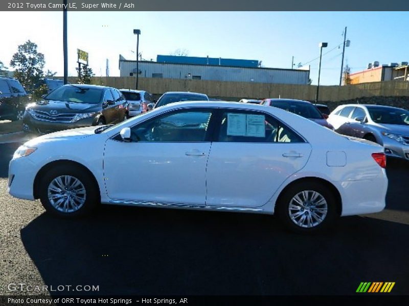 Super White / Ash 2012 Toyota Camry LE