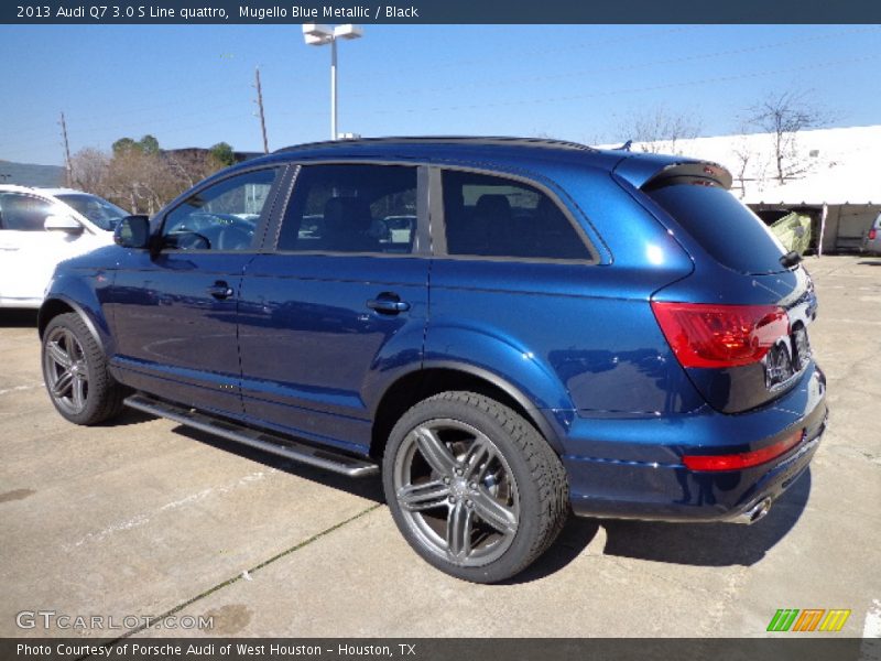 Mugello Blue Metallic / Black 2013 Audi Q7 3.0 S Line quattro
