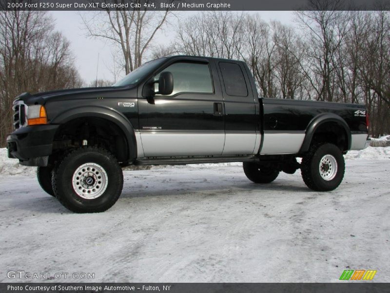 Black / Medium Graphite 2000 Ford F250 Super Duty XLT Extended Cab 4x4