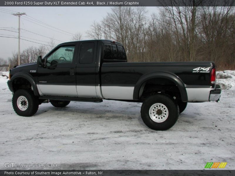Black / Medium Graphite 2000 Ford F250 Super Duty XLT Extended Cab 4x4