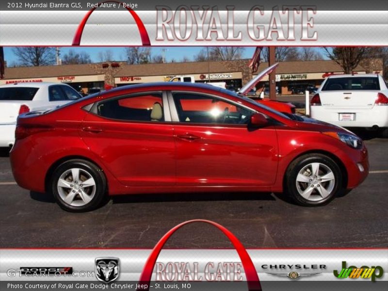 Red Allure / Beige 2012 Hyundai Elantra GLS