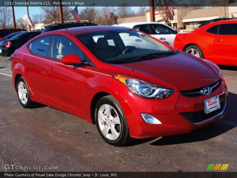 Red Allure / Beige 2012 Hyundai Elantra GLS