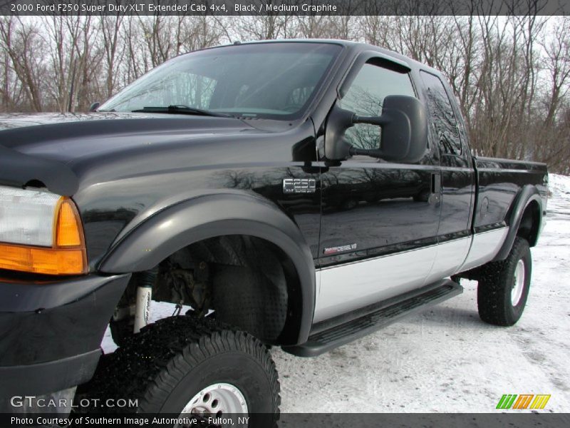 Black / Medium Graphite 2000 Ford F250 Super Duty XLT Extended Cab 4x4