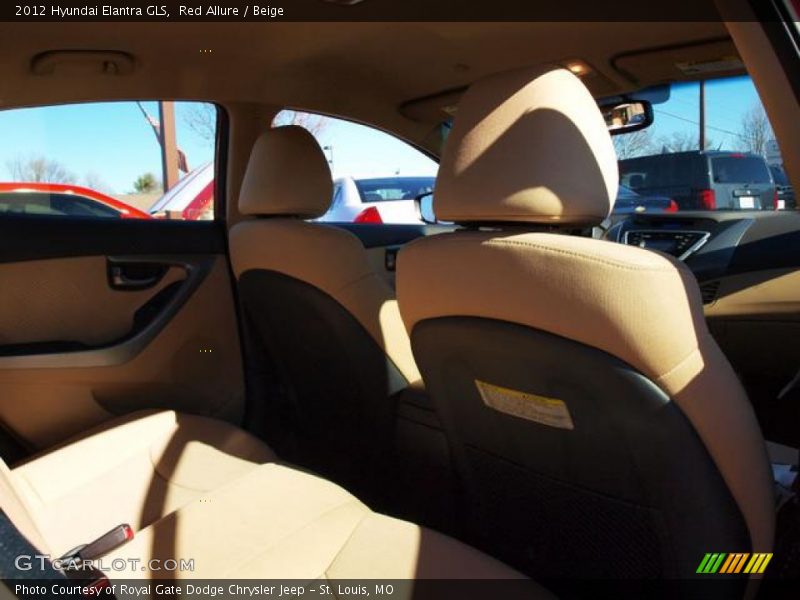 Red Allure / Beige 2012 Hyundai Elantra GLS