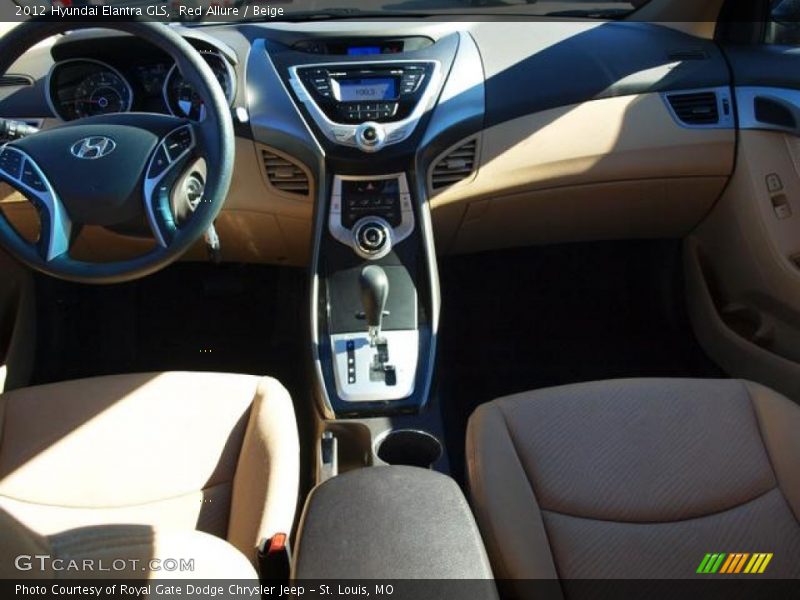 Red Allure / Beige 2012 Hyundai Elantra GLS