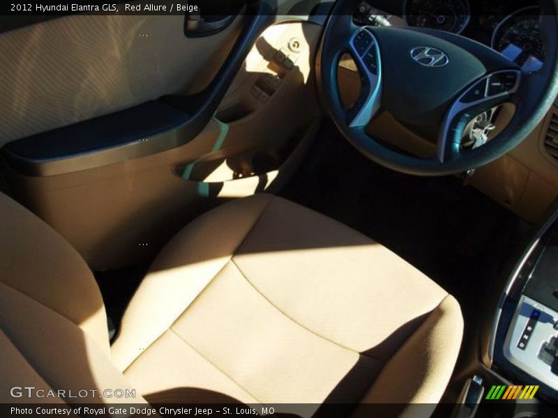 Red Allure / Beige 2012 Hyundai Elantra GLS