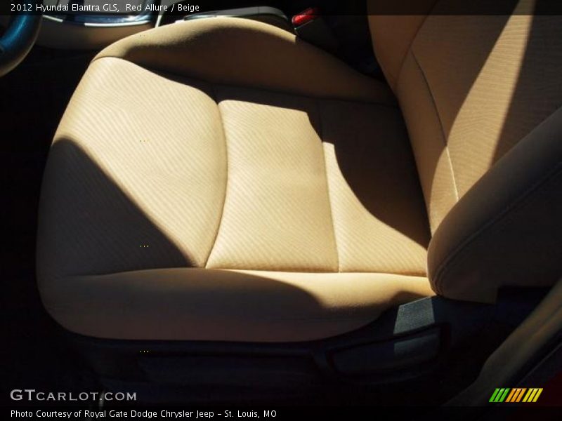 Red Allure / Beige 2012 Hyundai Elantra GLS