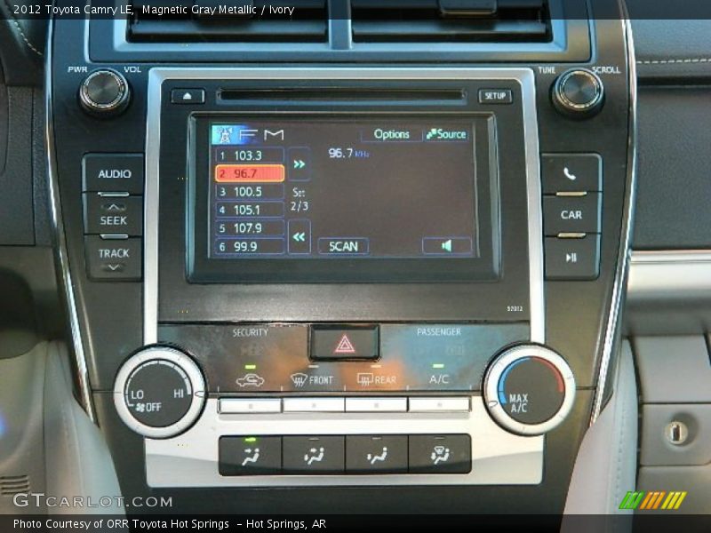 Magnetic Gray Metallic / Ivory 2012 Toyota Camry LE