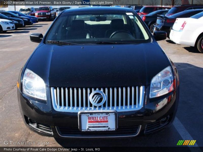 Black Ebony / Dark Charcoal/Light Stone 2007 Mercury Milan V6 Premier