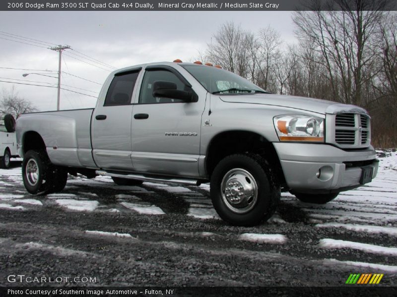 Mineral Gray Metallic / Medium Slate Gray 2006 Dodge Ram 3500 SLT Quad Cab 4x4 Dually