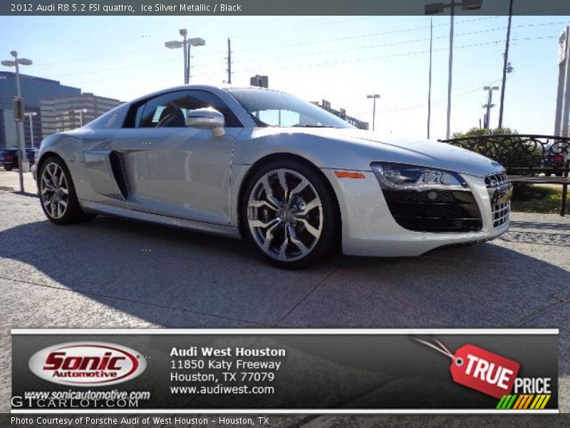 Ice Silver Metallic / Black 2012 Audi R8 5.2 FSI quattro