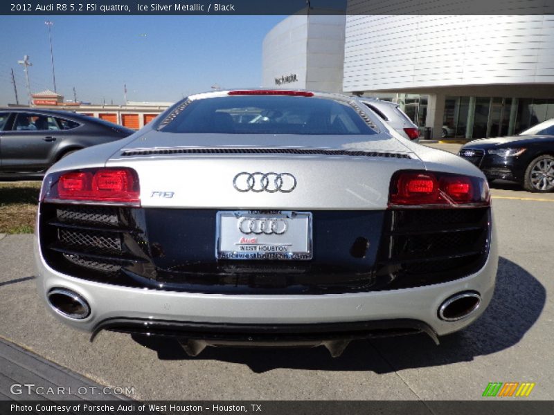Ice Silver Metallic / Black 2012 Audi R8 5.2 FSI quattro