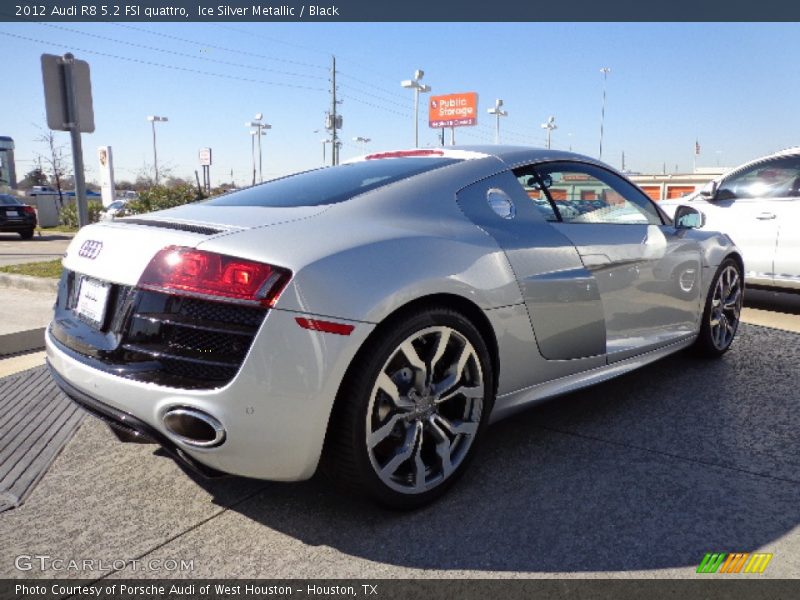 Ice Silver Metallic / Black 2012 Audi R8 5.2 FSI quattro