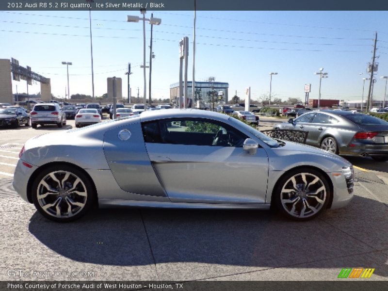 Ice Silver Metallic / Black 2012 Audi R8 5.2 FSI quattro
