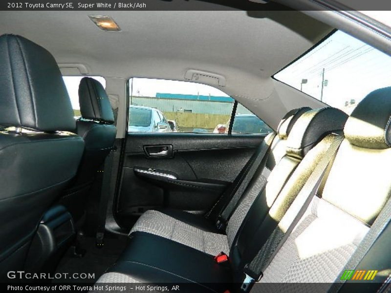 Super White / Black/Ash 2012 Toyota Camry SE