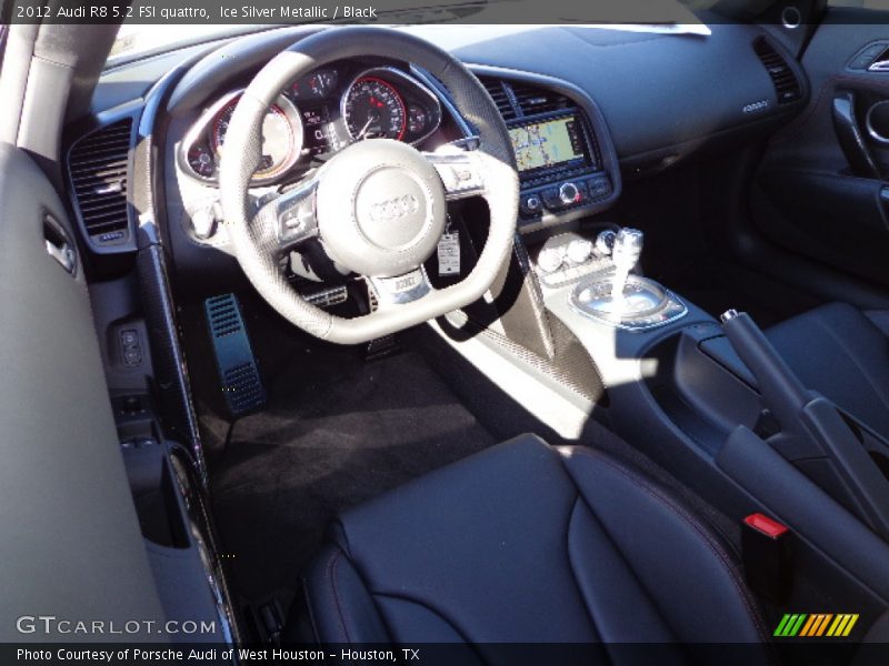 Ice Silver Metallic / Black 2012 Audi R8 5.2 FSI quattro