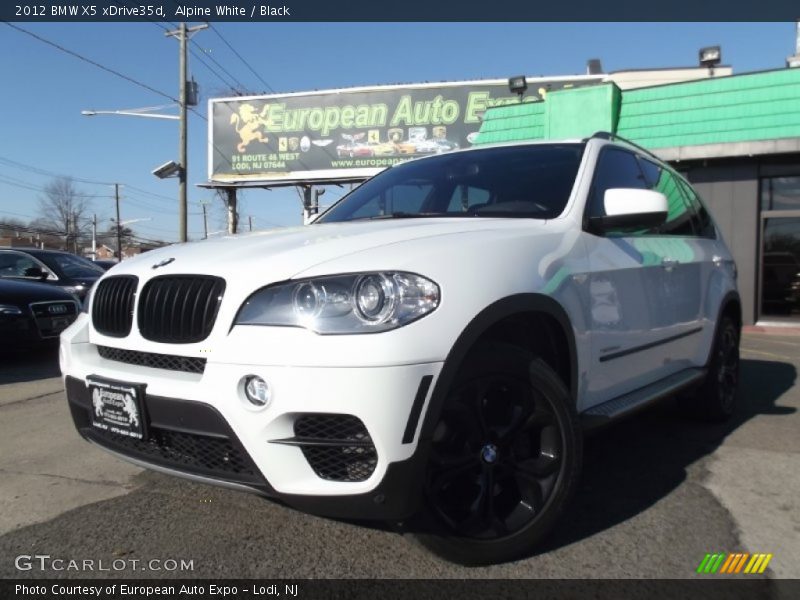 Alpine White / Black 2012 BMW X5 xDrive35d