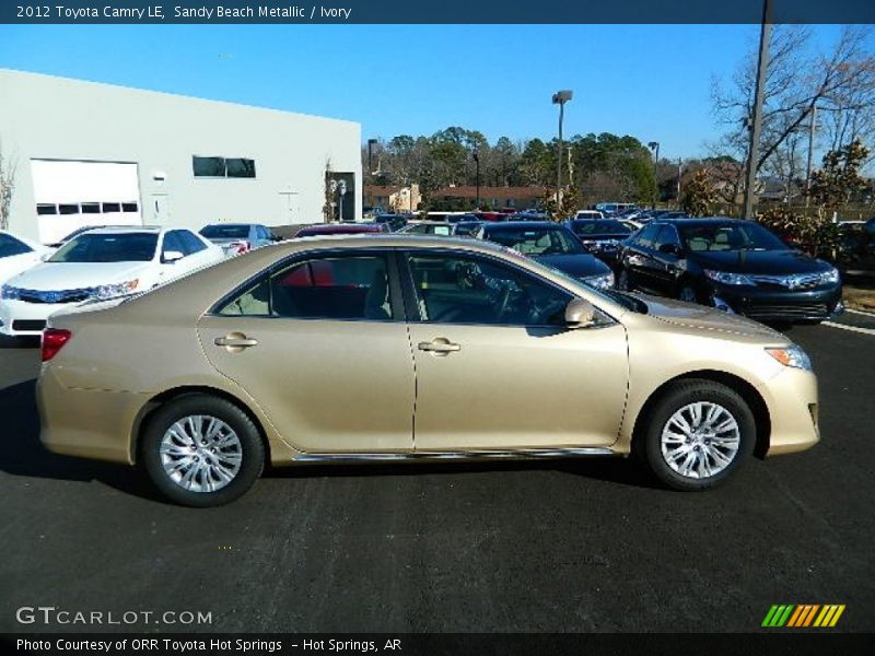 Sandy Beach Metallic / Ivory 2012 Toyota Camry LE