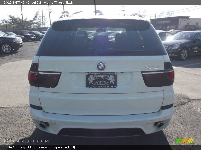 Alpine White / Black 2012 BMW X5 xDrive35d