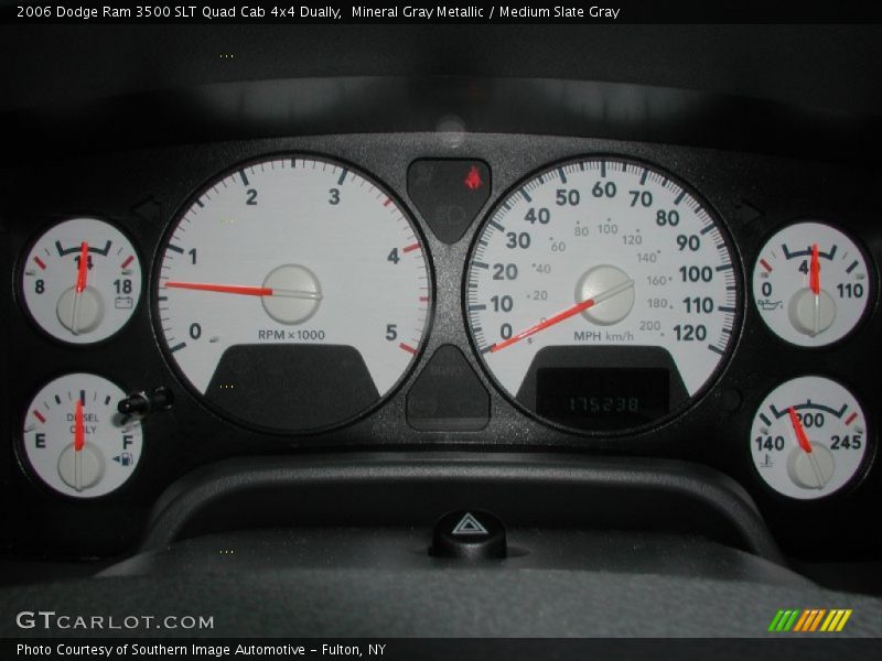 Mineral Gray Metallic / Medium Slate Gray 2006 Dodge Ram 3500 SLT Quad Cab 4x4 Dually