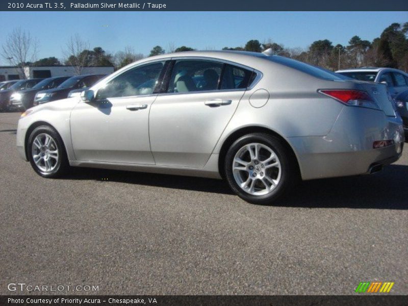 Palladium Silver Metallic / Taupe 2010 Acura TL 3.5