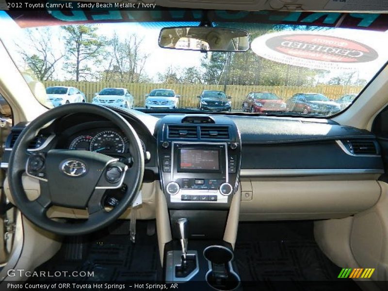 Sandy Beach Metallic / Ivory 2012 Toyota Camry LE