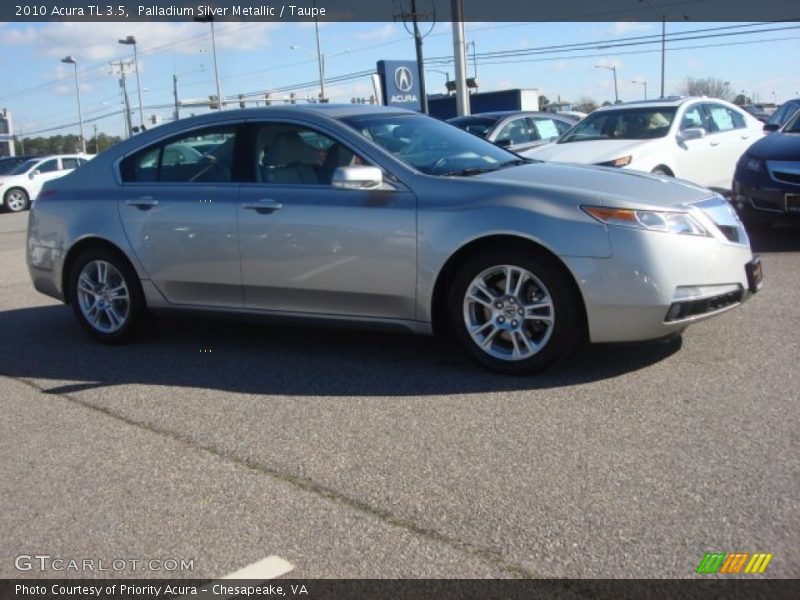 Palladium Silver Metallic / Taupe 2010 Acura TL 3.5