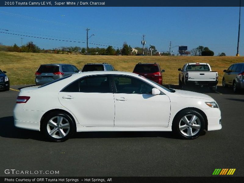 Super White / Dark Charcoal 2010 Toyota Camry LE V6