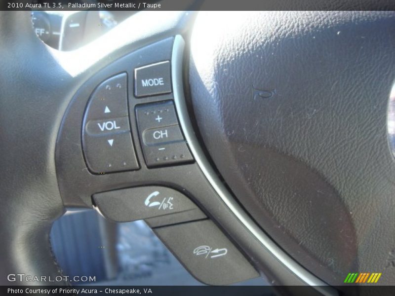 Palladium Silver Metallic / Taupe 2010 Acura TL 3.5