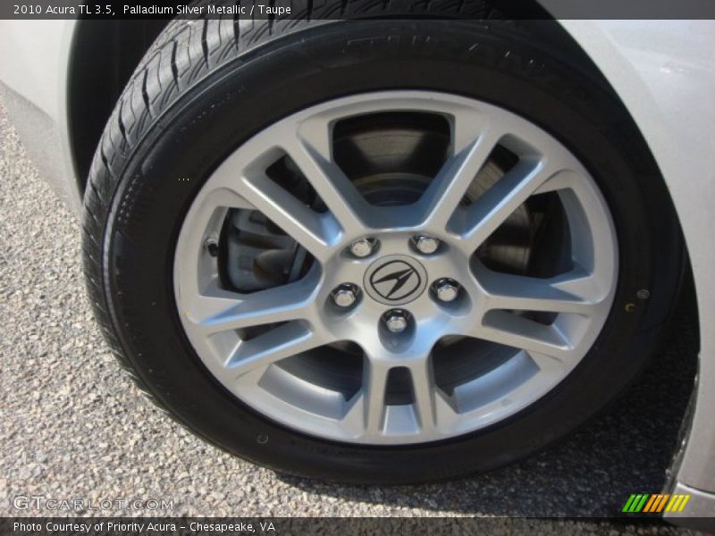 Palladium Silver Metallic / Taupe 2010 Acura TL 3.5