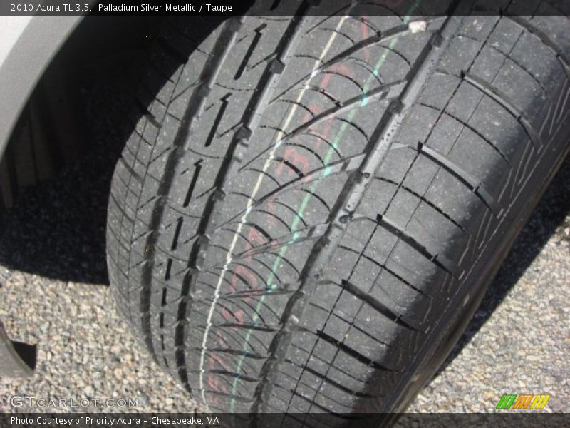 Palladium Silver Metallic / Taupe 2010 Acura TL 3.5