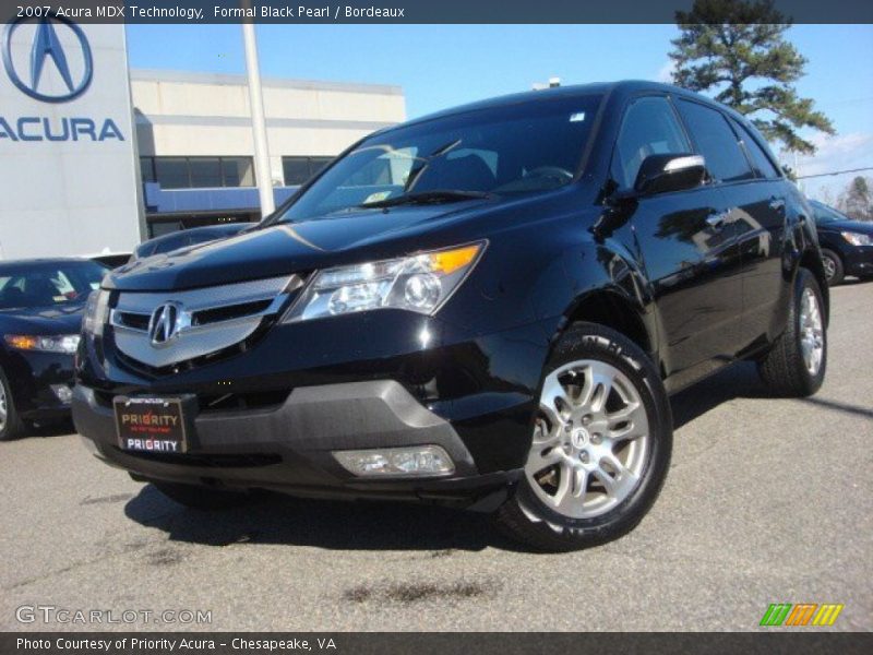 Formal Black Pearl / Bordeaux 2007 Acura MDX Technology