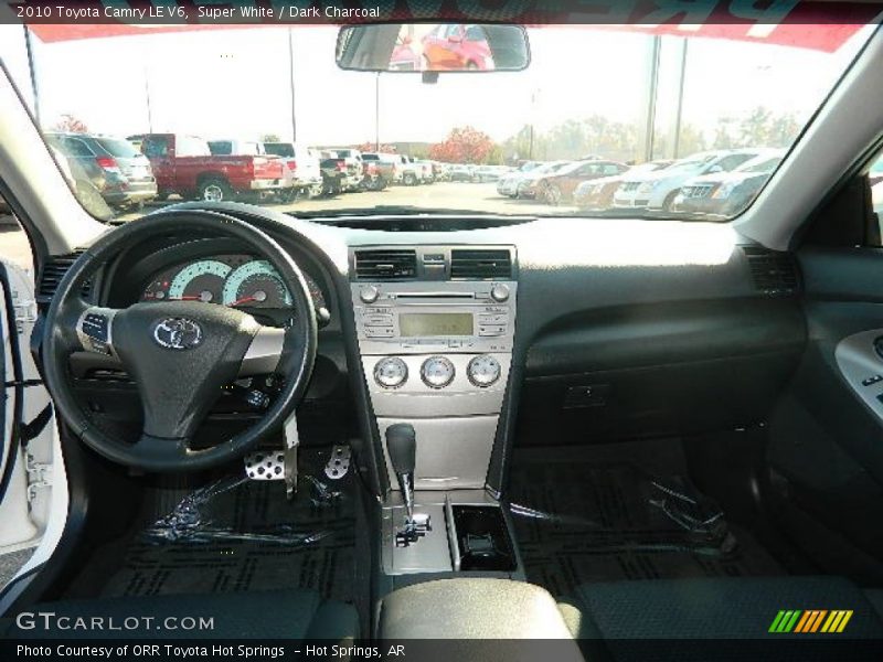 Super White / Dark Charcoal 2010 Toyota Camry LE V6