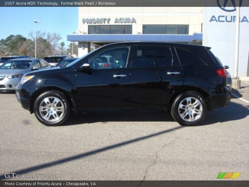 Formal Black Pearl / Bordeaux 2007 Acura MDX Technology