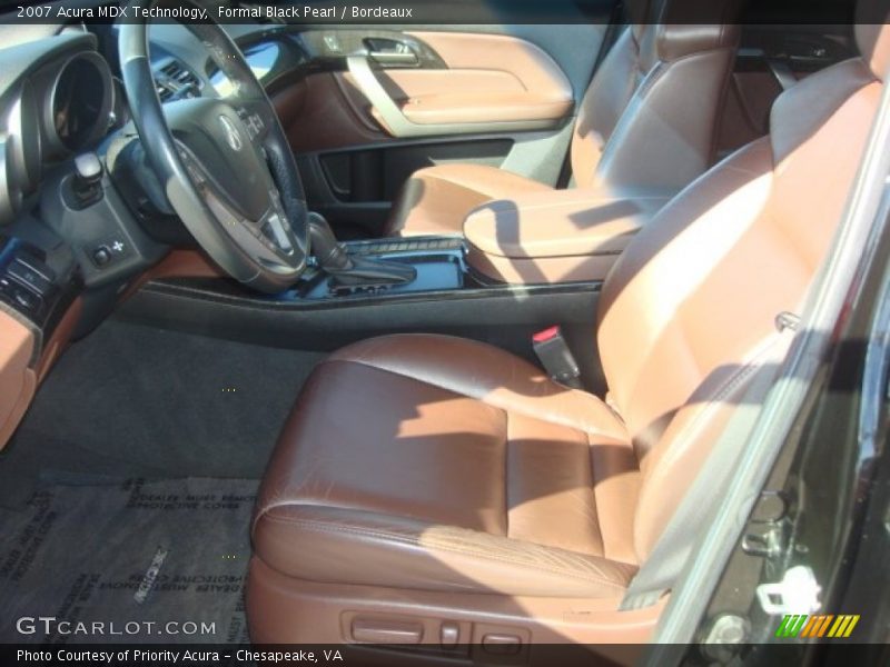  2007 MDX Technology Bordeaux Interior