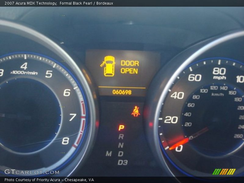 Formal Black Pearl / Bordeaux 2007 Acura MDX Technology