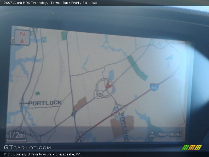 Formal Black Pearl / Bordeaux 2007 Acura MDX Technology