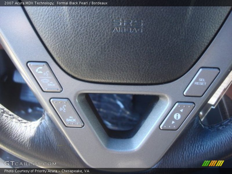 Formal Black Pearl / Bordeaux 2007 Acura MDX Technology