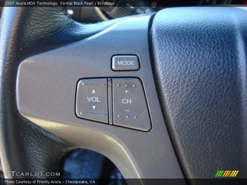 Formal Black Pearl / Bordeaux 2007 Acura MDX Technology