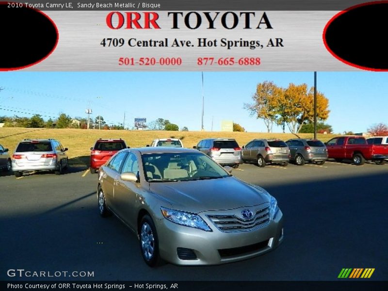 Sandy Beach Metallic / Bisque 2010 Toyota Camry LE