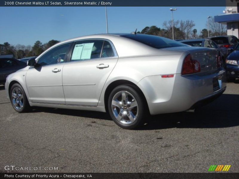Silverstone Metallic / Ebony 2008 Chevrolet Malibu LT Sedan