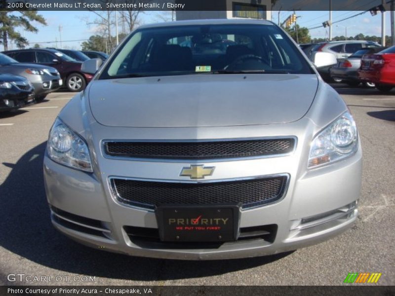 Silverstone Metallic / Ebony 2008 Chevrolet Malibu LT Sedan