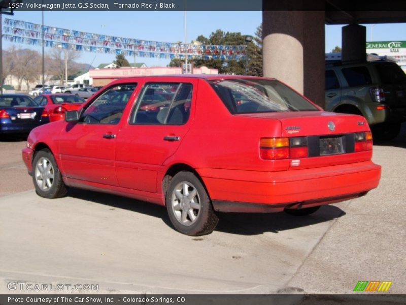 Tornado Red / Black 1997 Volkswagen Jetta GLS Sedan