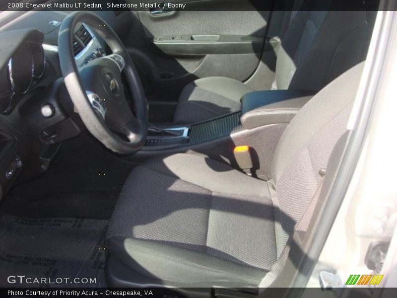 Silverstone Metallic / Ebony 2008 Chevrolet Malibu LT Sedan