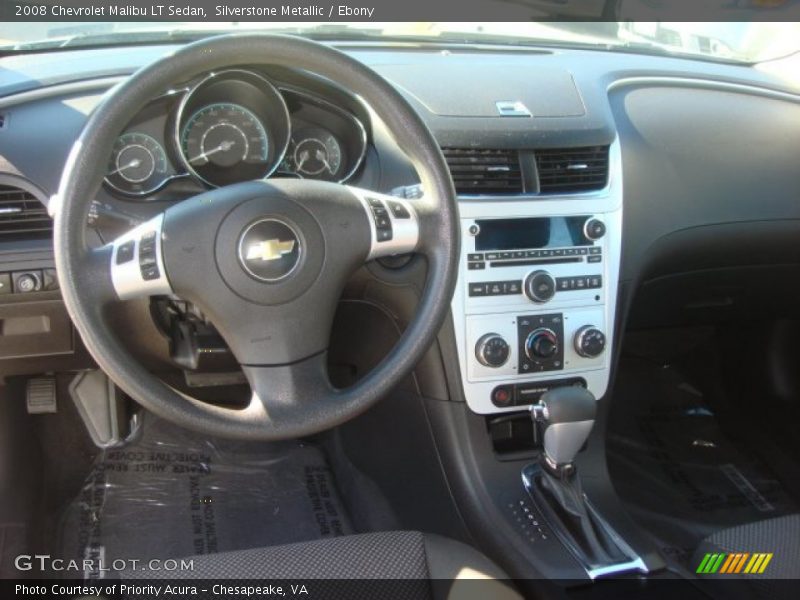 Silverstone Metallic / Ebony 2008 Chevrolet Malibu LT Sedan