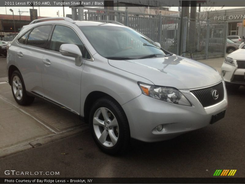 Tungsten Silver Pearl / Black 2011 Lexus RX 350 AWD