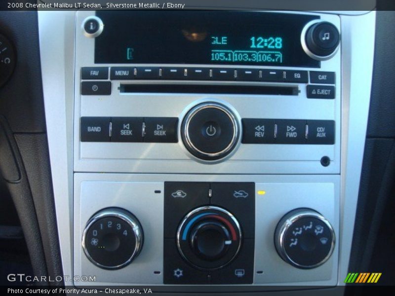 Silverstone Metallic / Ebony 2008 Chevrolet Malibu LT Sedan
