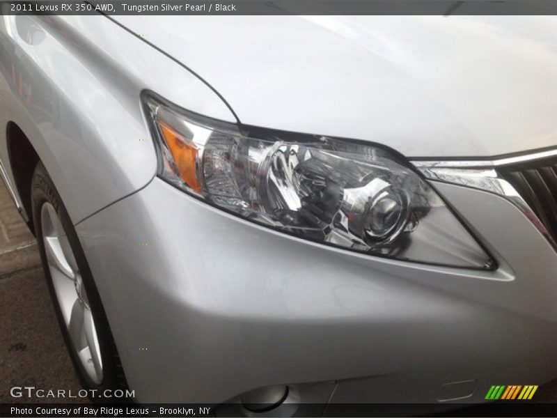 Tungsten Silver Pearl / Black 2011 Lexus RX 350 AWD