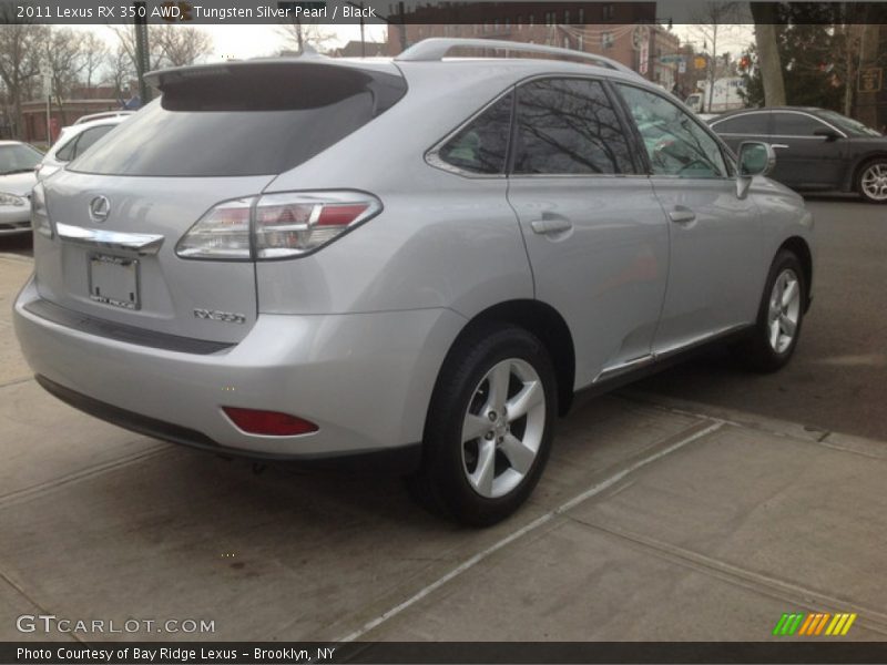 Tungsten Silver Pearl / Black 2011 Lexus RX 350 AWD